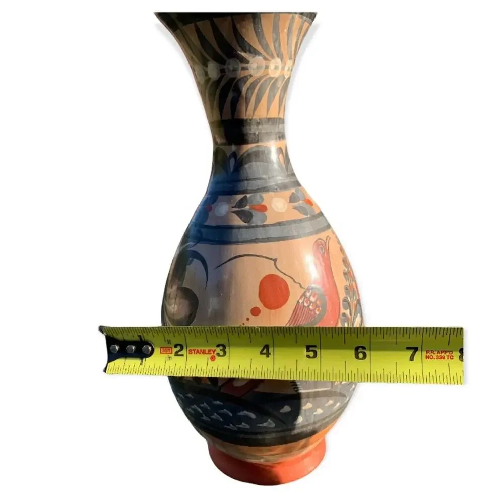 Vintage Handmade Tonala Ceramic Vase